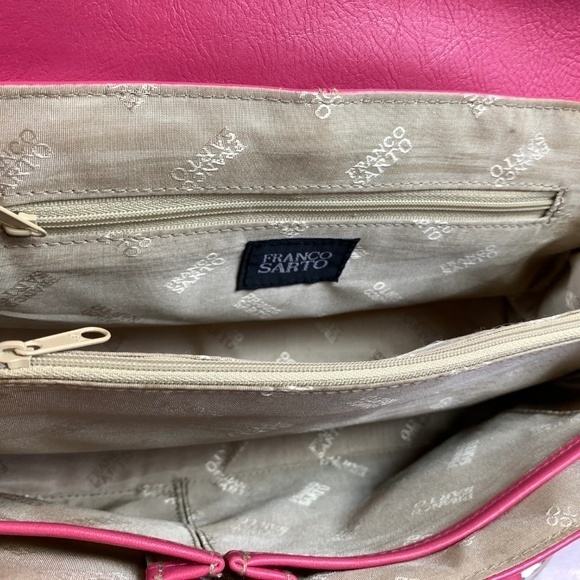 Franco Sarto Pink Purse w/ Green Accents - Picture 5 of 5